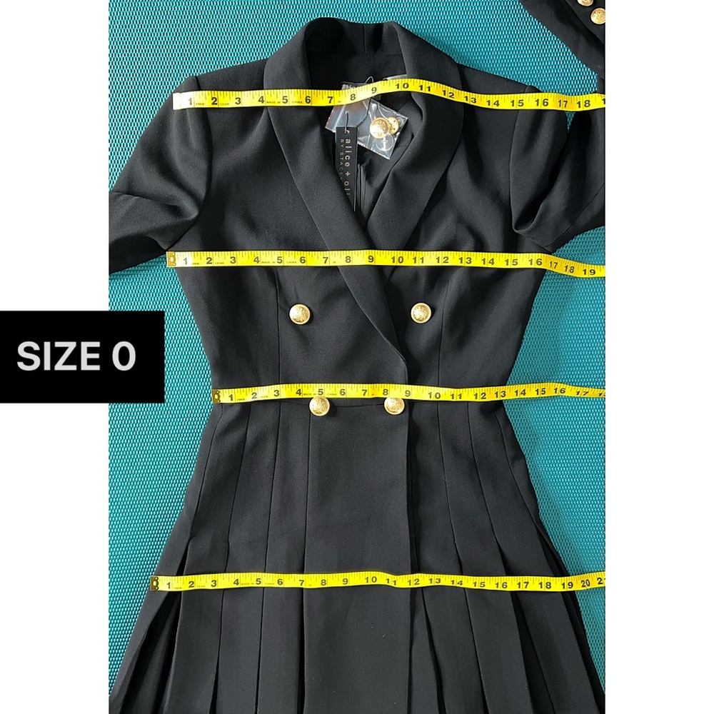Alice + Olivia Kyrie Black Tuxedo Mini Dress - Picture 6 of 16